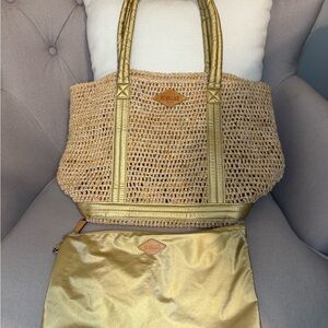 MZ Wallace Medium Raffia Tote